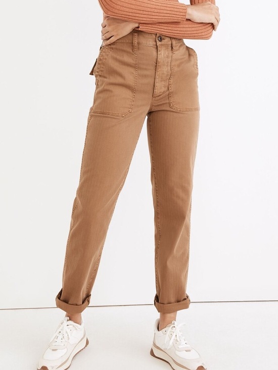 Madewell Pants - Madewell The Perfect Vintage Straight Workwear Pant in Weathered Walnut Size 27
